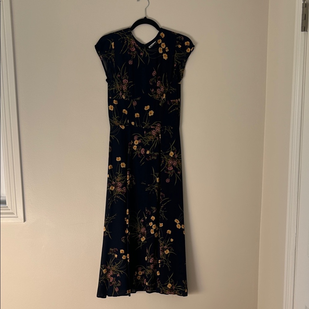 Reformation Dark Floral Midi Dress
